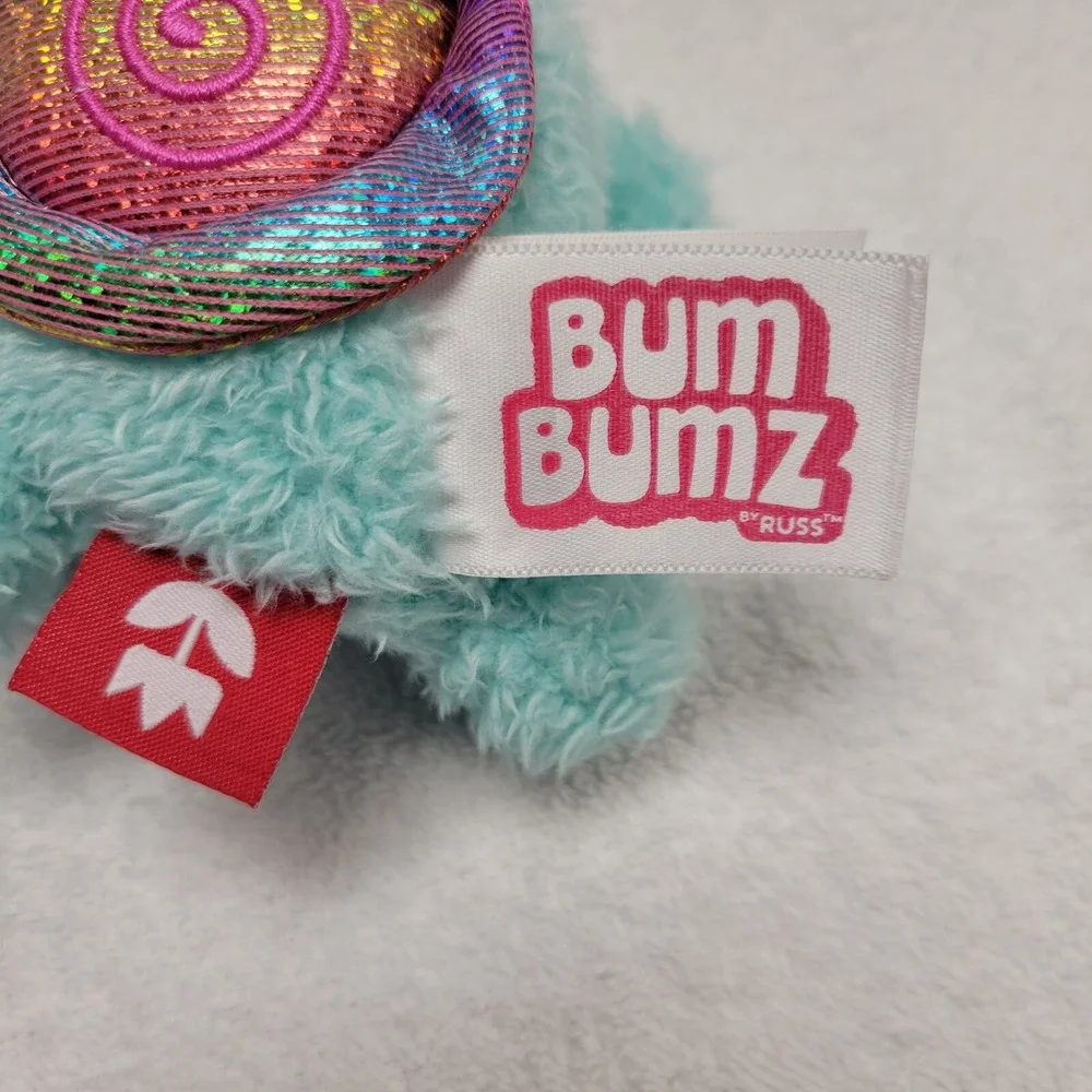 BumBumz Sullivan Rainbow Snail Plush Russ Bum Bumz Stuffed Animal Toy GardenBumz